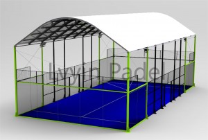 Professional Manufacturer Hot-dip Galvanized Roofed Padel Court, TPC-001